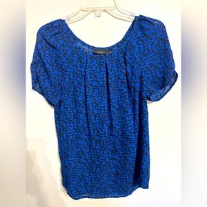 Apt. 9 Women's Top in Vibrant Blue and Black